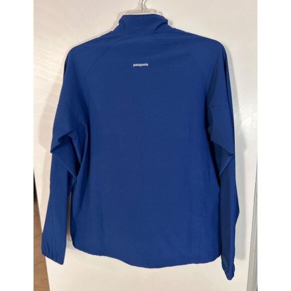 Patagonia Men Lightweight Blue Full-Zip Windbreaker Size L - Picture 2 of 8